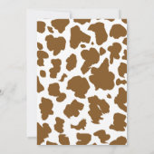 聖なる牛I'm One Highland Cow 1st Birthday 招待状 (裏面)