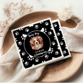 聖なる犬、私は一つ | ドッグガール1歳の誕生日 スタンダードカクテルナプキン