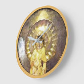 聖なる真珠の知恵の画像と壁時計 ラージ壁時計 (傾斜)