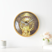 聖なる真珠の知恵の画像と壁時計 ラージ壁時計 (ホーム)