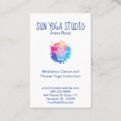 *~*聖なる眼水カラーハムザハンドヨガ 名刺 (裏面)