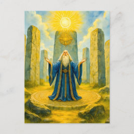 聖なる石輪のケルト系薬物 シーズンポストカード