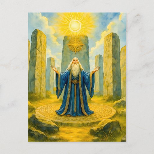 聖なる石輪のケルト系薬物 シーズンポストカード (正面)