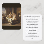 聖なる祈りの言葉の死の祈りの言葉カード 名刺 (正面/裏面)