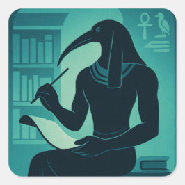 聖なる神の知恵の神ステッカー スクエアシール