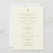 聖なる第一聖餐式ヴィンテージ 招待状 (正面)