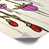 「聖なる約束」ボホつる植物結婚証明書 ポスター (角)