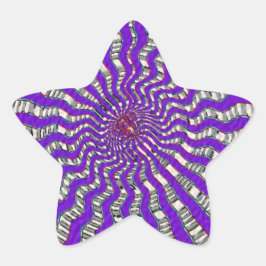 聖なる紫の宇宙力 – あなたの内なる自己に合わせる 星シール