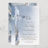 聖なる聖餐式の塵の青は聖なる十字架を襲う 招待状 (正面/裏面)