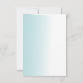 聖なる聖餐式の水の色の青いスプラッシュ 招待状 (裏面)