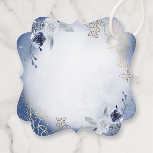 聖なる聖餐式の青い花 フェイバータグ (裏面)