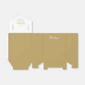 聖なる聖餐式エレガントなゴールド署名の最初のスクリプト フェイバーボックス (折り畳みなし)