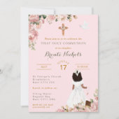 聖なる聖餐式ブラックアフロの少女 招待状 (正面)