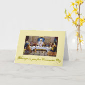 聖なる聖餐式 – おめでとう – カード (黄色い花)