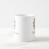 聖なる葉さくらんぼとクリスマスコーヒーマグ コーヒーマグカップ (中央)