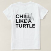 聖なる螺旋のカメ Tシャツ (デザイン裏面)