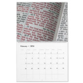 聖なる言葉:キリスト教聖なる書物、 経典 パーソナライズされた カレンダー (2月 2026)