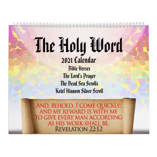 聖なる言葉:キリスト教聖なる書物、 経典 パーソナライズされた カレンダー (カバー)
