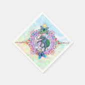 聖なる象 スタンダードカクテルナプキン (角)