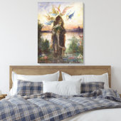 聖なる象(ペリ)by Gustave Moreau キャンバスプリント (インサイチュ (寝室))