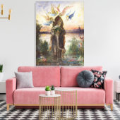 聖なる象(ペリ)by Gustave Moreau キャンバスプリント (インサイチュ (リビング))