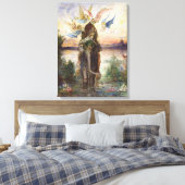 聖なる象（ペリ）by Gustave Moreau キャンバスプリント (インサイチュ (寝室))