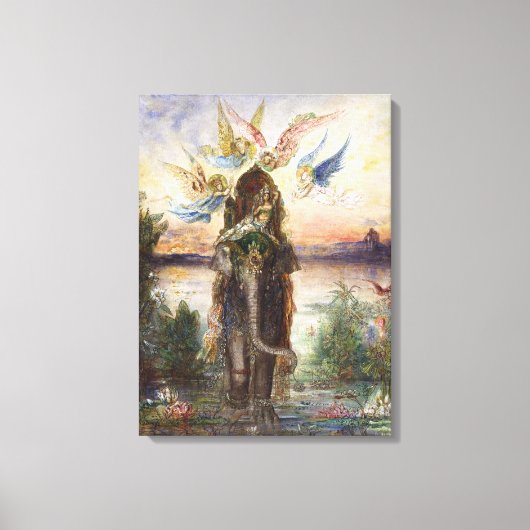 聖なる象（ペリ）by Gustave Moreau キャンバスプリント (正面)