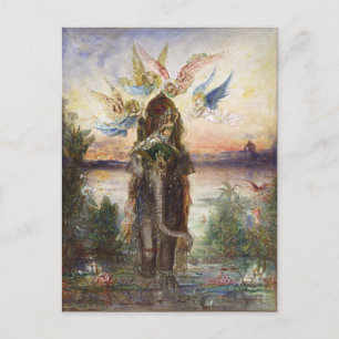 聖なる象(ペリ)by Gustave Moreau ポストカード