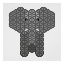 聖なる象 – 生命の象。 ポスター