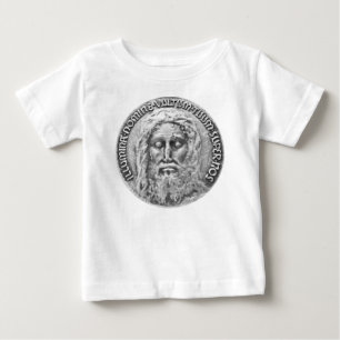 聖なる顔·オブ·イエズス·乳児Tシャツ ベビーTシャツ
