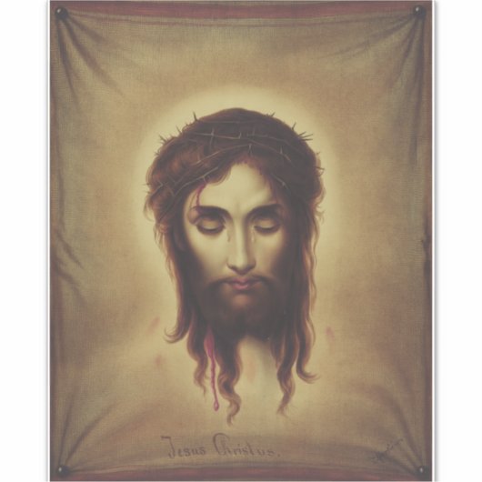 聖なる顔 シール (正面)