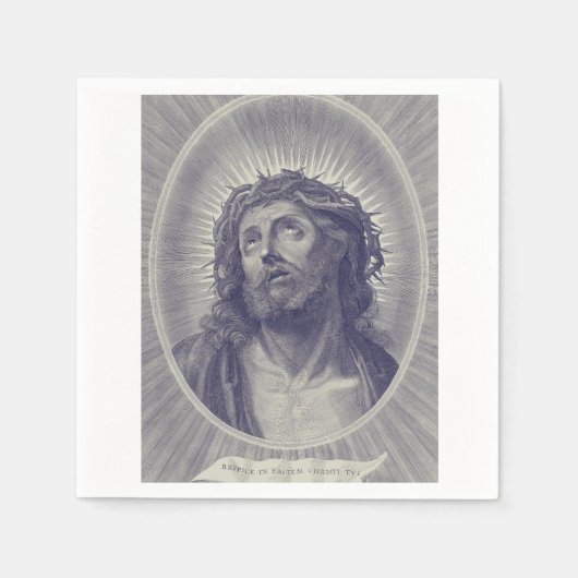 聖なる顔 スタンダードカクテルナプキン (正面)