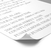 聖なる鳩、葬儀ホーム、ディレクター ポスター (角)