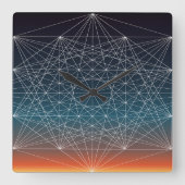 聖なるGサンセット スクエア壁時計 (正面)