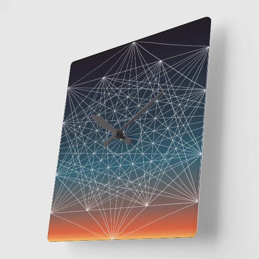 聖なるGサンセット スクエア壁時計 (傾斜)