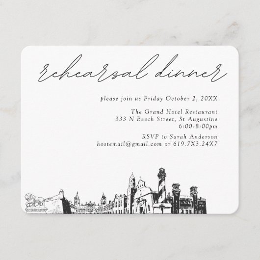 聖アウグスチー結婚ンのリハエレガントーサルディナー エンクロージャーカード (正面)