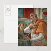 聖アウグスティヌスが独房で、1480年頃 ポストカード (正面/裏面)