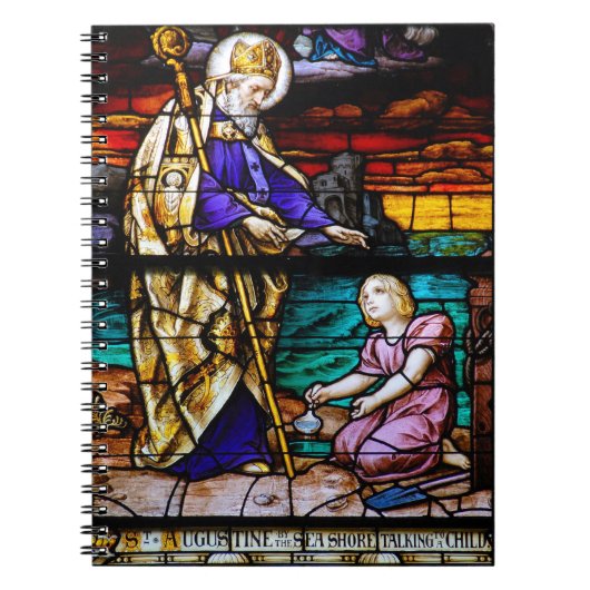 聖アウグスティヌスのクリスチャン美術 ノートブック (正面)