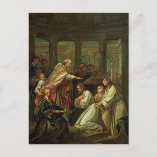 聖アウグスティヌスのバプテスマ ポストカード (正面)