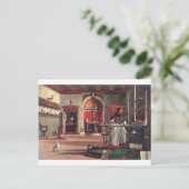 聖アウグスティヌスの勉強- Vittore Carpaccio ポストカード (スタンド正面)