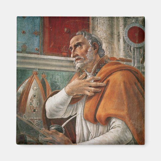 聖アウグスティヌスの独房, c.1480 マグネット (正面)