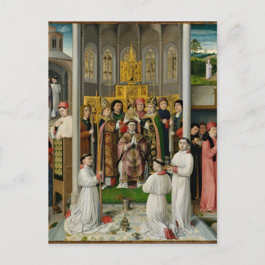 聖アウグスティヌスの生涯の風景 ポストカード (正面)