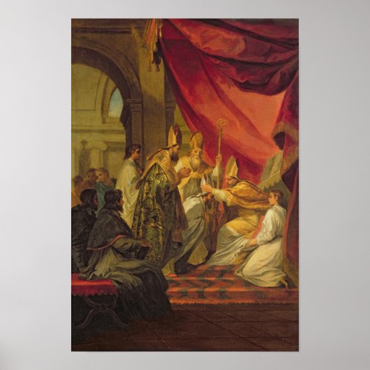 聖アウグスティヌスは司教に叙任された ポスター (正面)