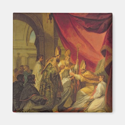 聖アウグスティヌスは司教に叙任された マグネット (正面)