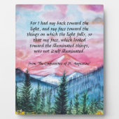 聖アウグスティヌス フォトプラーク (正面)