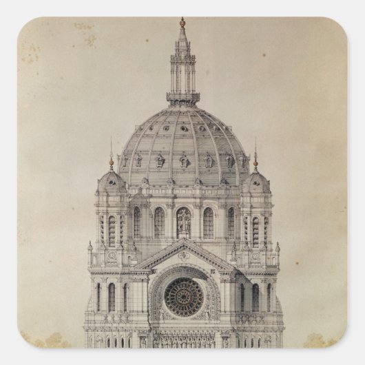 聖アウグスティン教会の西正面 スクエアシール (正面)