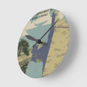 聖アウグスティーヌフロリダフォスペインのートマリオンポスター ラウンド壁時計 (傾斜)