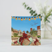 聖アウグスティーヌ・フロリダのメリークリスマスエレガント シーズンカード (スタンド正面)