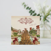 聖アウグスティーヌ・フロリダのメリークリスマスエレガント シーズンカード (スタンド正面)