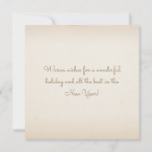 聖アウグスティーヌ・フロリダのメリークリスマスエレガント シーズンカード (裏面)